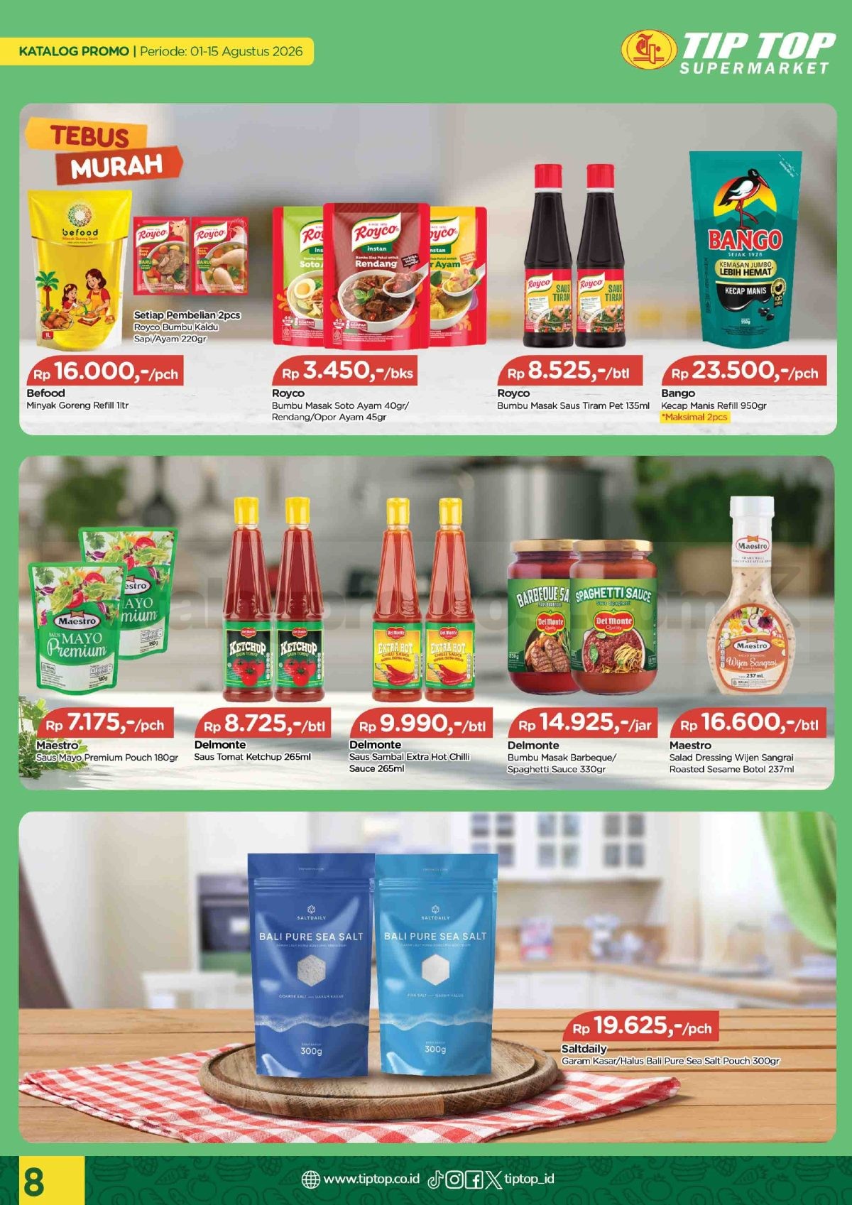 Promo TIP TOP SWALAYAN Katalog Mingguan 01-15 Agustus 2026