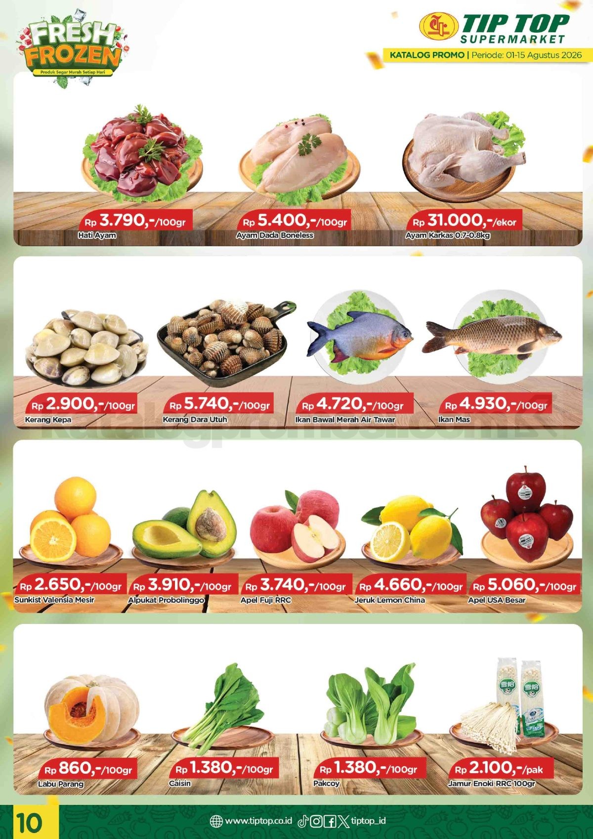 Promo TIP TOP SWALAYAN Katalog Mingguan 01-15 Agustus 2026