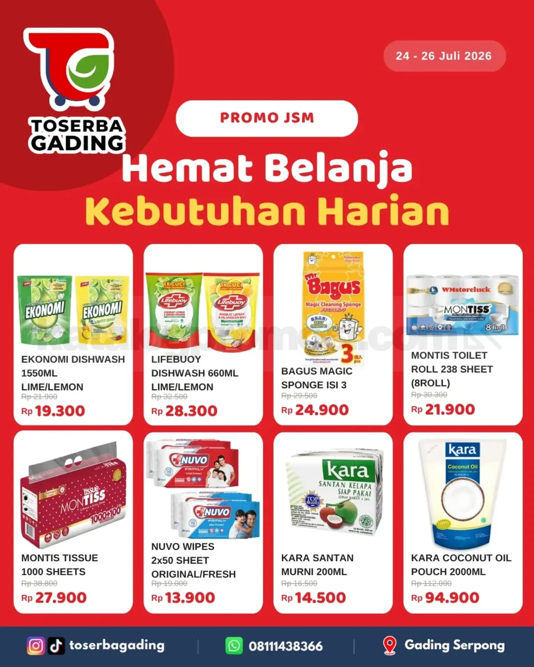 Promo Toserba Gading Weekend Hemat periode 24-26 Juli 2026 Promo Toserba Gading Weekend Hemat periode 24-26 Juli 2026 3