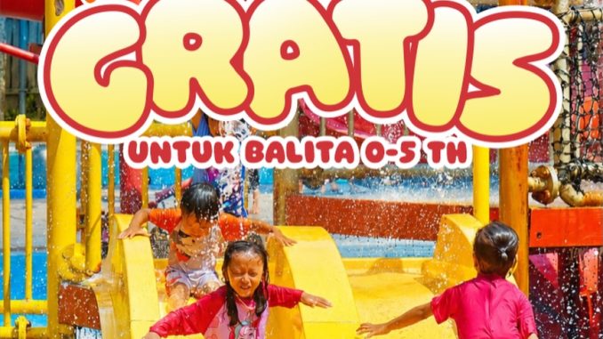 Promo Waterboom Jogja Hari Anak Nasional GRATIS Tiket Masuk Promo Waterboom Jogja Hari Anak Nasional GRATIS Tiket Masuk untuk balita usia 0–5 tahun.