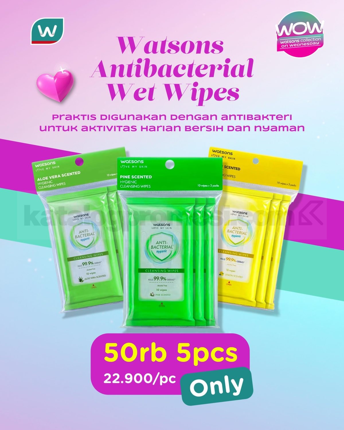 Promo Watsons Collection on Wednesday Diskon hingga 50%