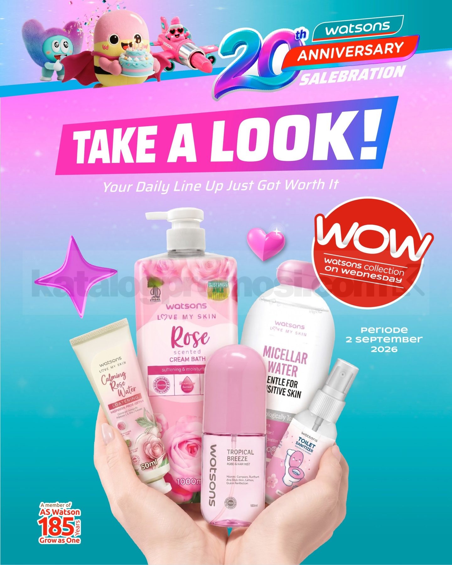 Promo Watsons on Wednesday 2 September 2026 Promo Watsons on Wednesday 2 September 2026 dengan produk Watsons Collection mulai Rp. 25.000.