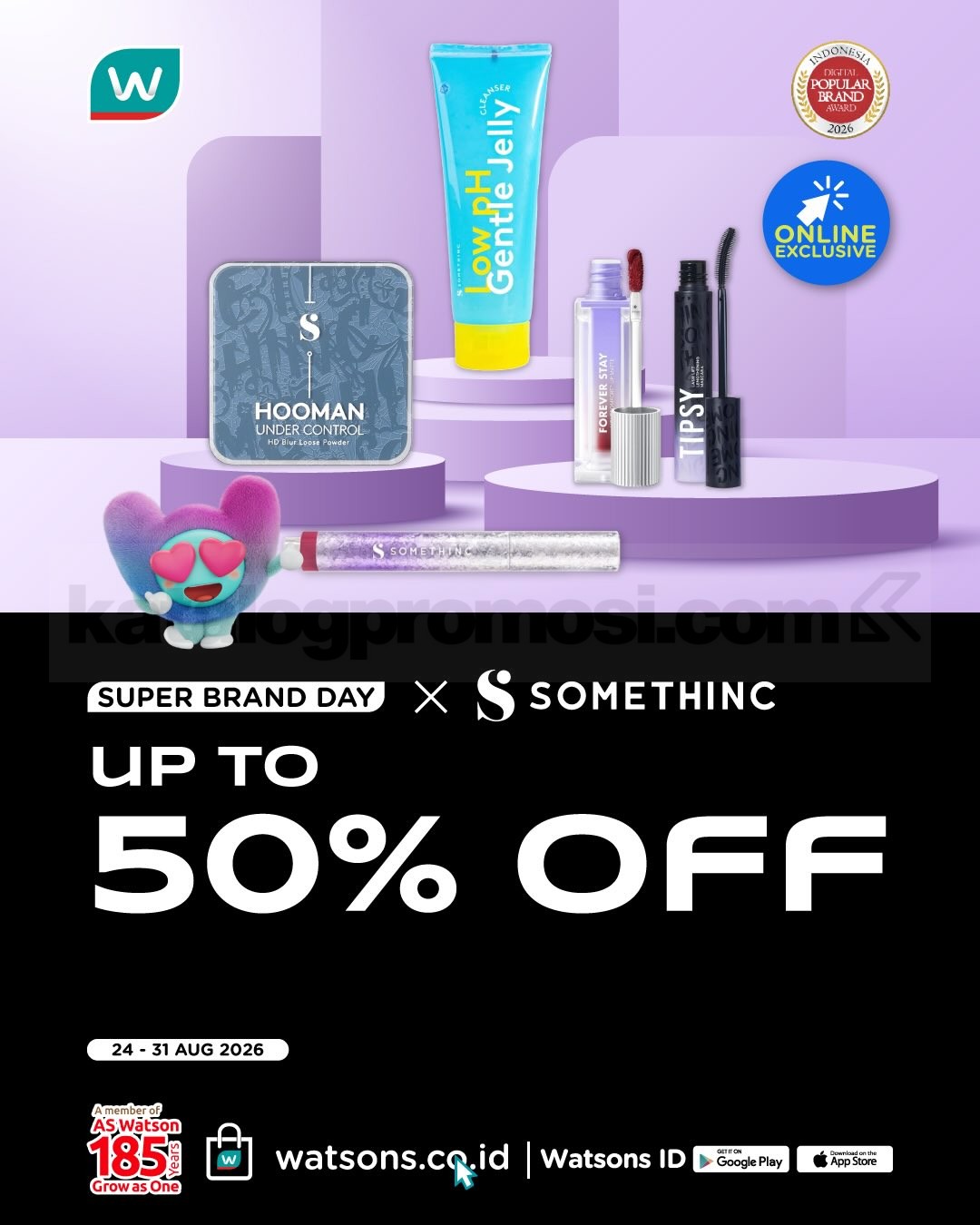 Promo Watsons Super Brand Day Diskon hingga 50%