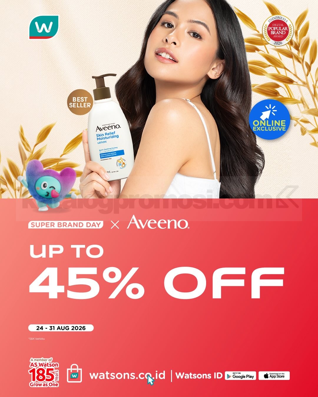 Promo Watsons Super Brand Day Diskon hingga 50%
