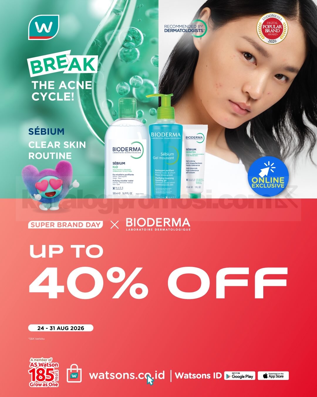 Promo Watsons Super Brand Day Diskon hingga 50%