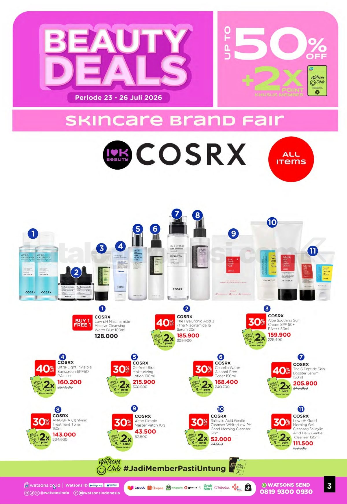 Promo Watsons Weekend Deals Diskon hingga 50% Promo Watsons Weekend Deals Diskon hingga 50% 2