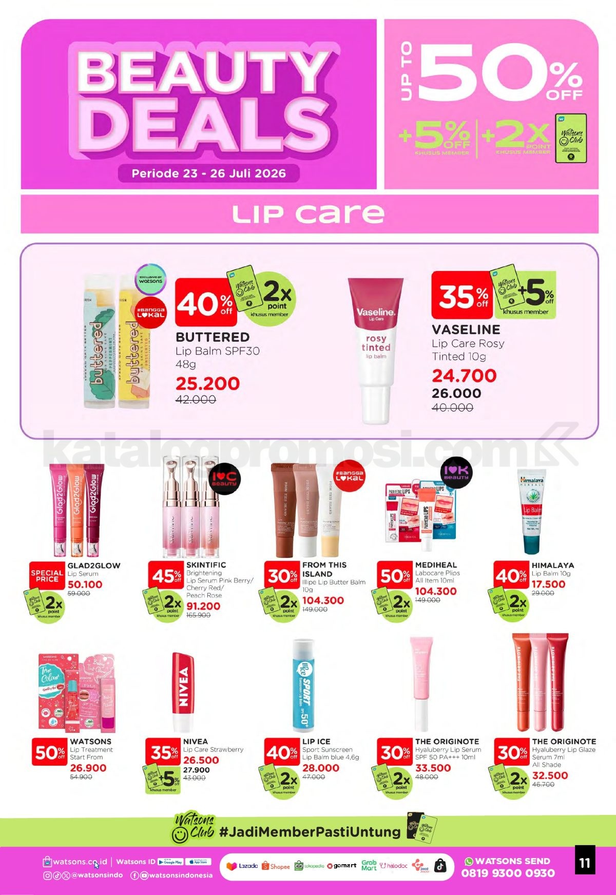 Promo Watsons Weekend Deals Diskon hingga 50% Promo Watsons Weekend Deals Diskon hingga 50% 10