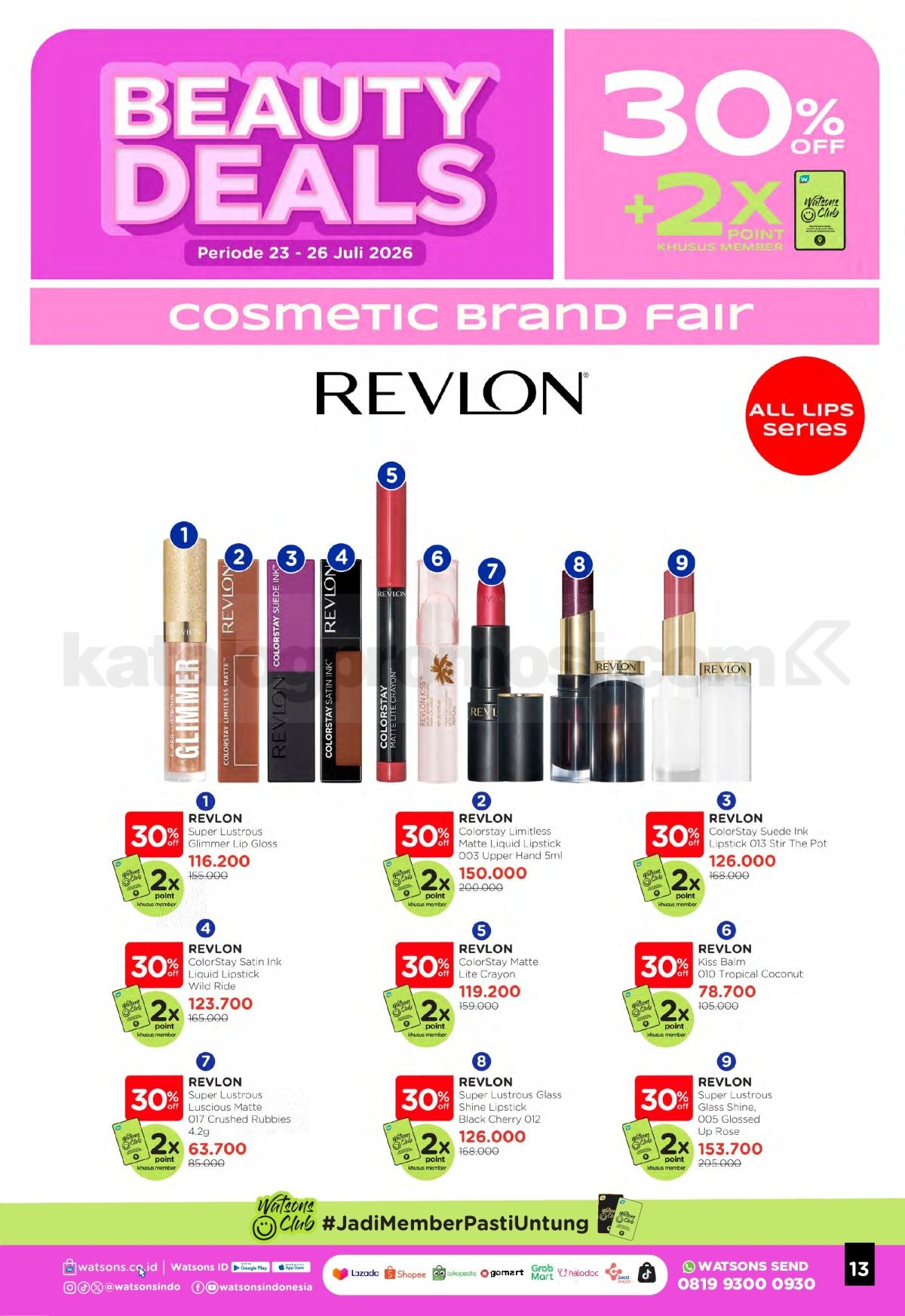 Promo Watsons Weekend Deals Diskon hingga 50% Promo Watsons Weekend Deals Diskon hingga 50% 12