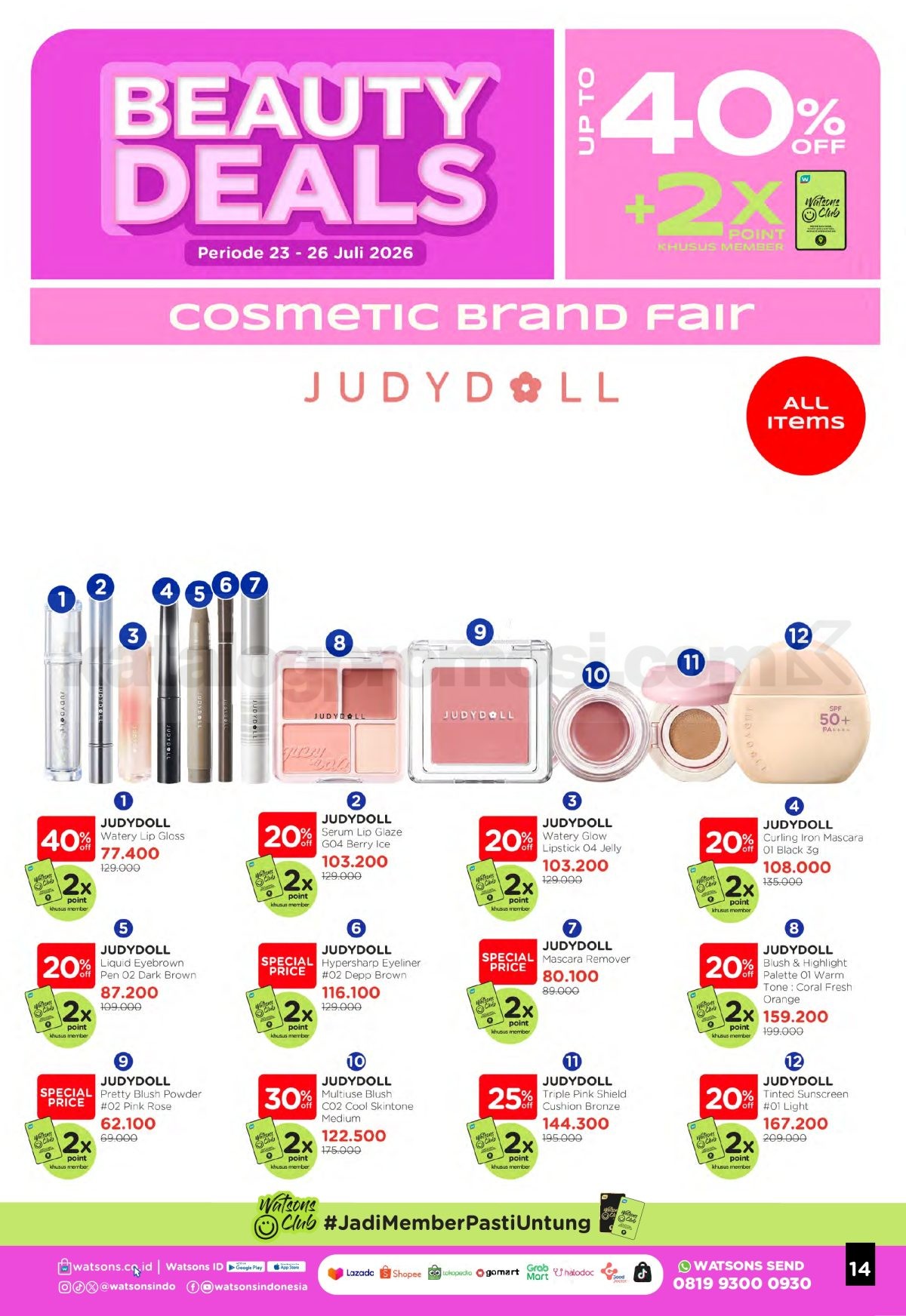 Promo Watsons Weekend Deals Diskon hingga 50% Promo Watsons Weekend Deals Diskon hingga 50% 13