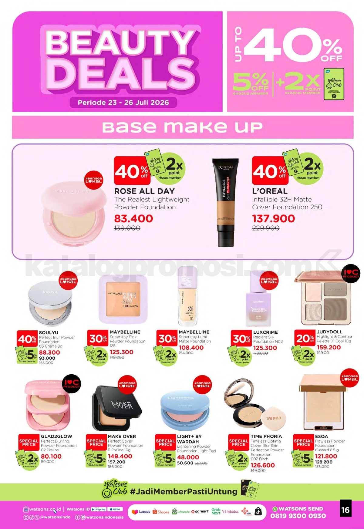 Promo Watsons Weekend Deals Diskon hingga 50% Promo Watsons Weekend Deals Diskon hingga 50% 15