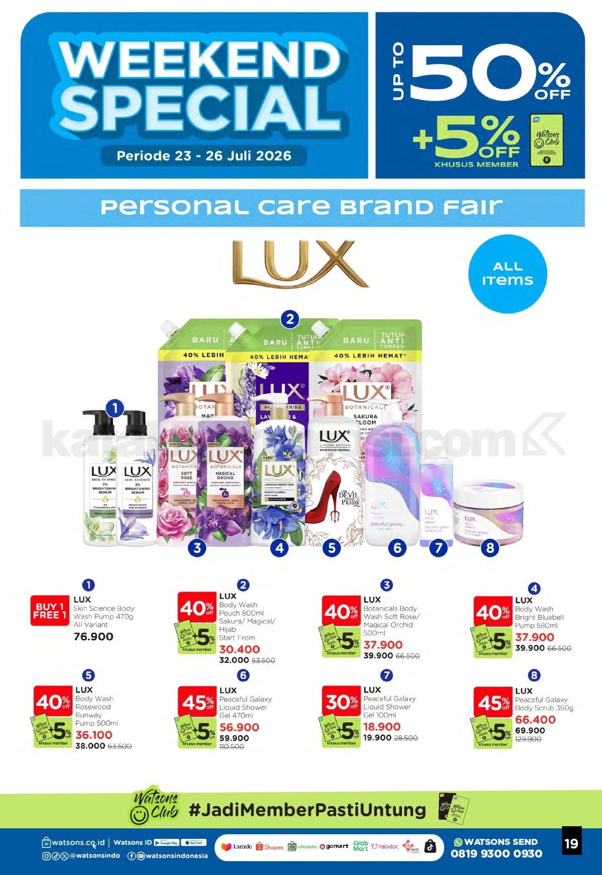 Promo Watsons Weekend Deals Diskon hingga 50% Promo Watsons Weekend Deals Diskon hingga 50% 18