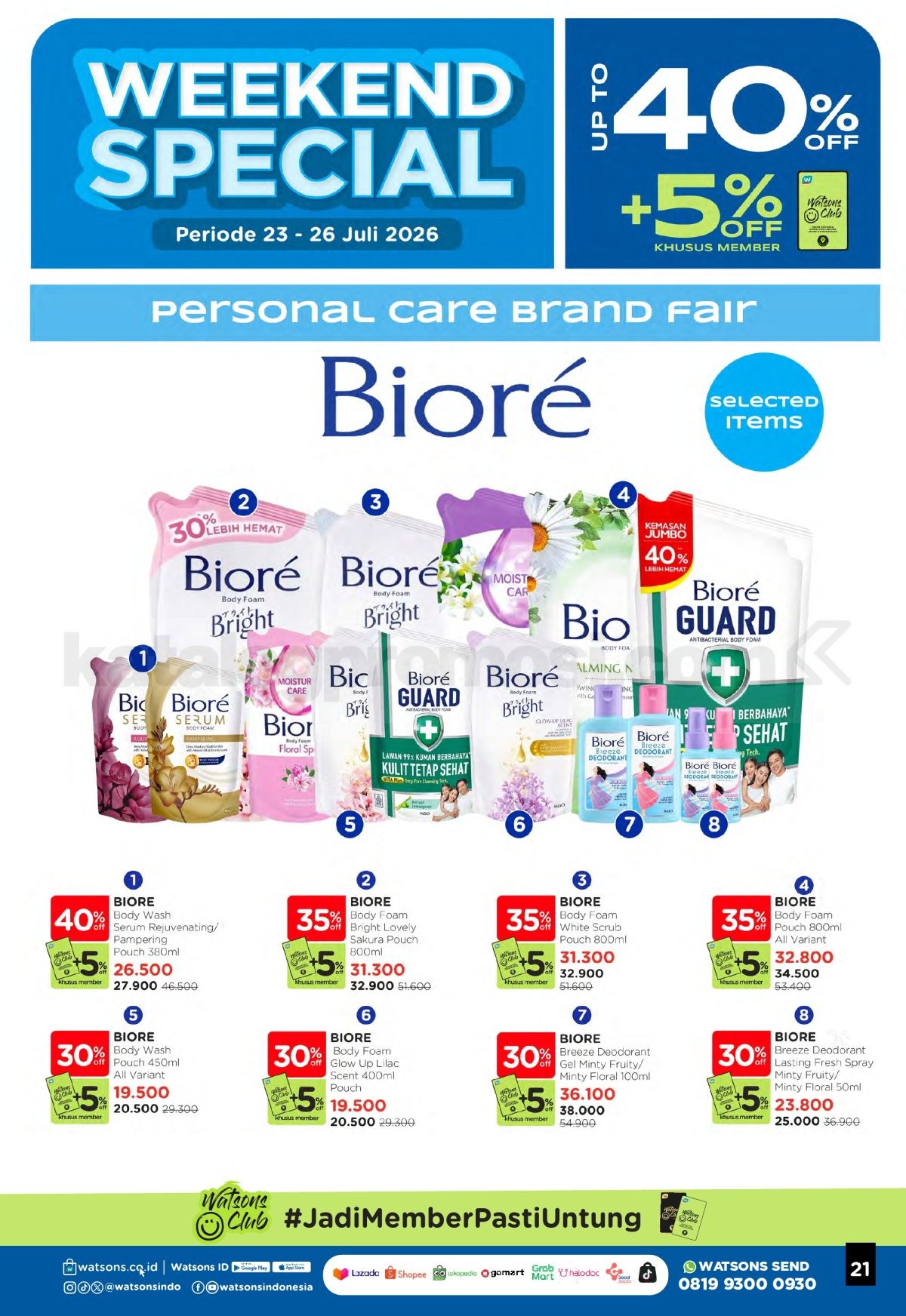 Promo Watsons Weekend Deals Diskon hingga 50% Promo Watsons Weekend Deals Diskon hingga 50% 20