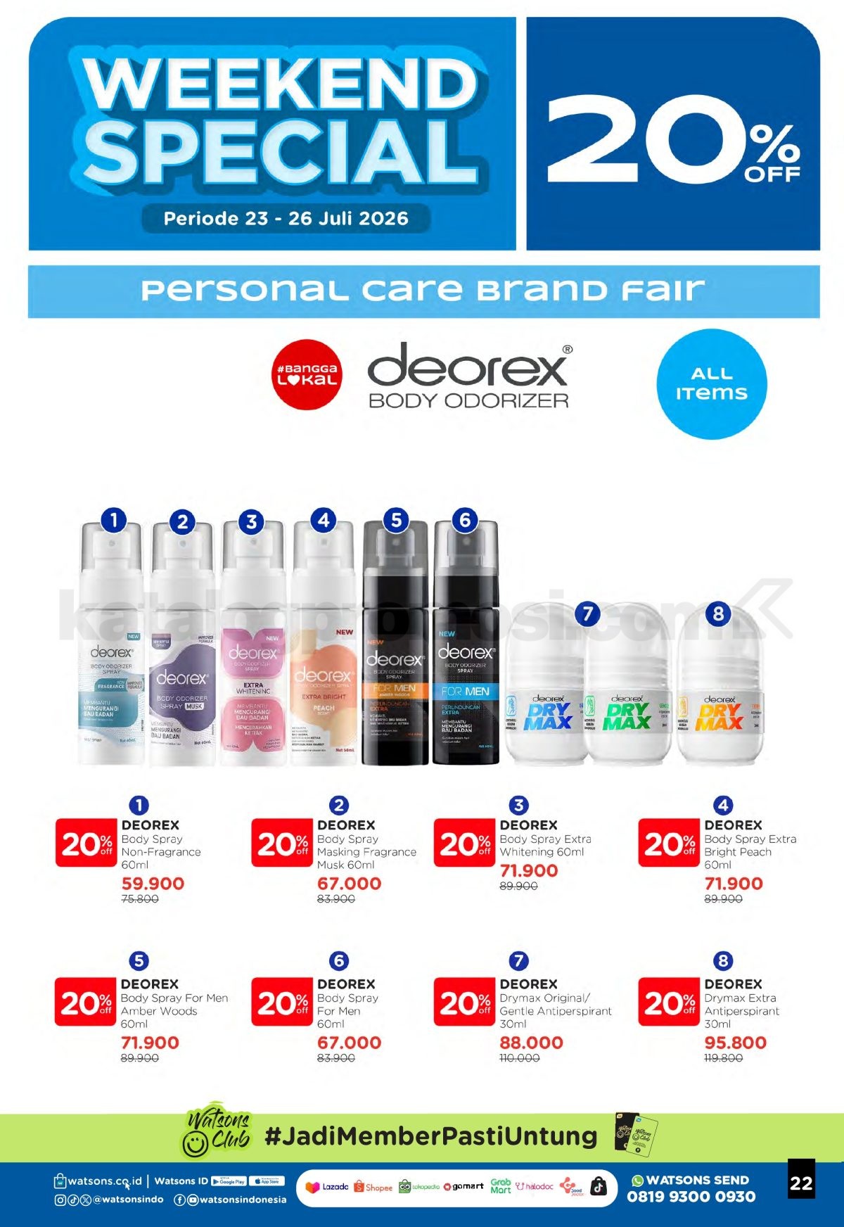 Promo Watsons Weekend Deals Diskon hingga 50% Promo Watsons Weekend Deals Diskon hingga 50% 21