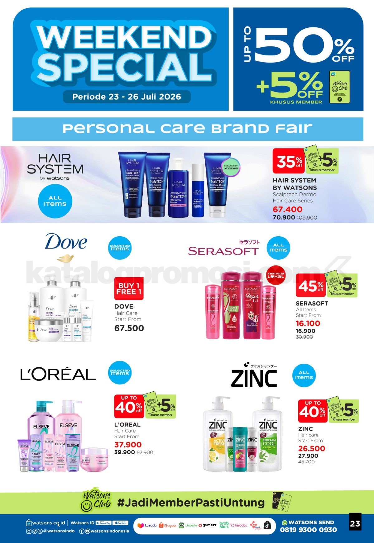 Promo Watsons Weekend Deals Diskon hingga 50% Promo Watsons Weekend Deals Diskon hingga 50% 22