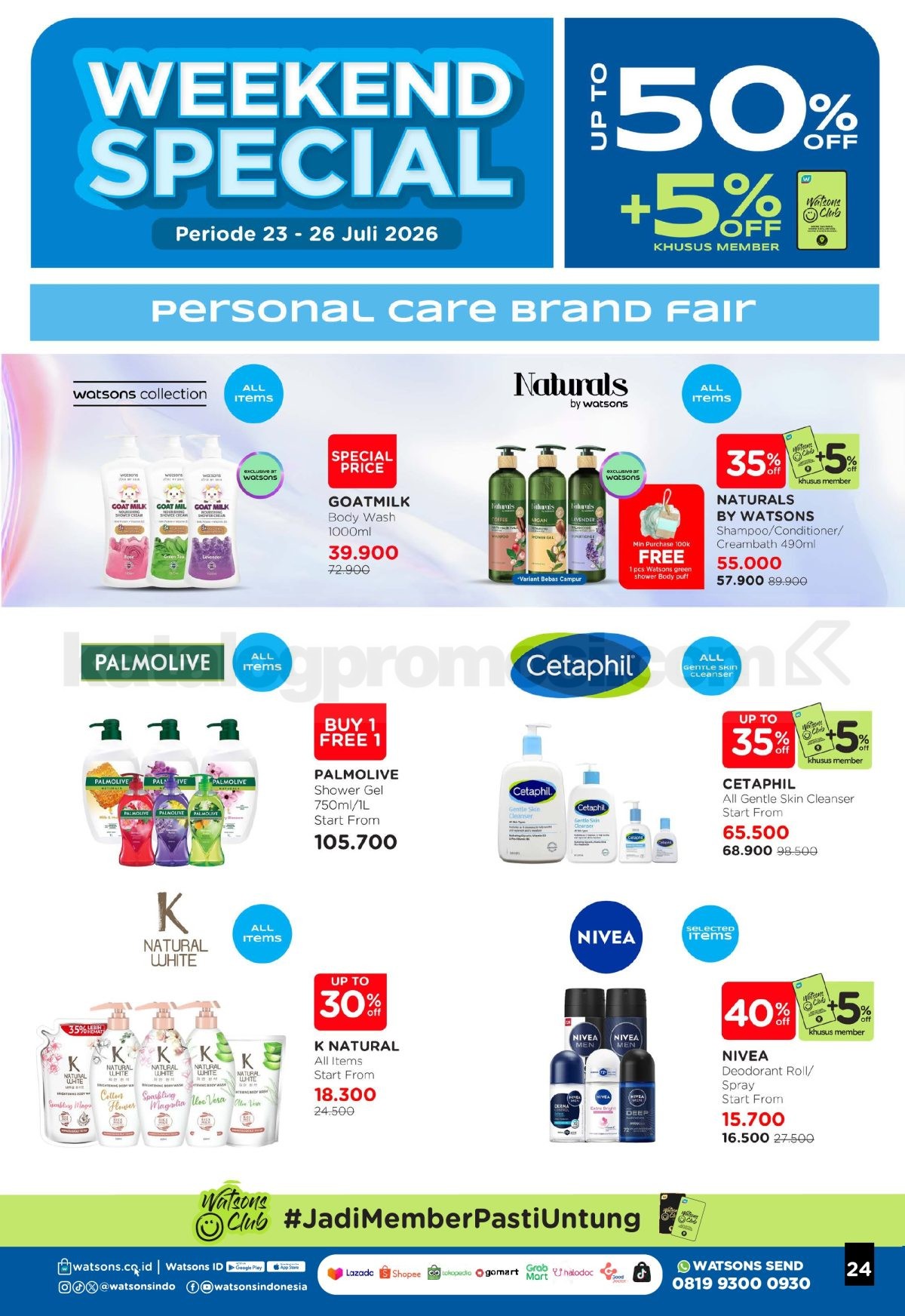 Promo Watsons Weekend Deals Diskon hingga 50% Promo Watsons Weekend Deals Diskon hingga 50% 23