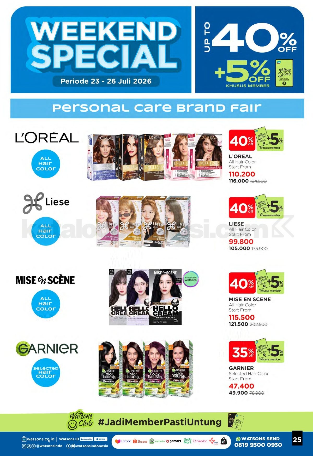 Promo Watsons Weekend Deals Diskon hingga 50% Promo Watsons Weekend Deals Diskon hingga 50% 24