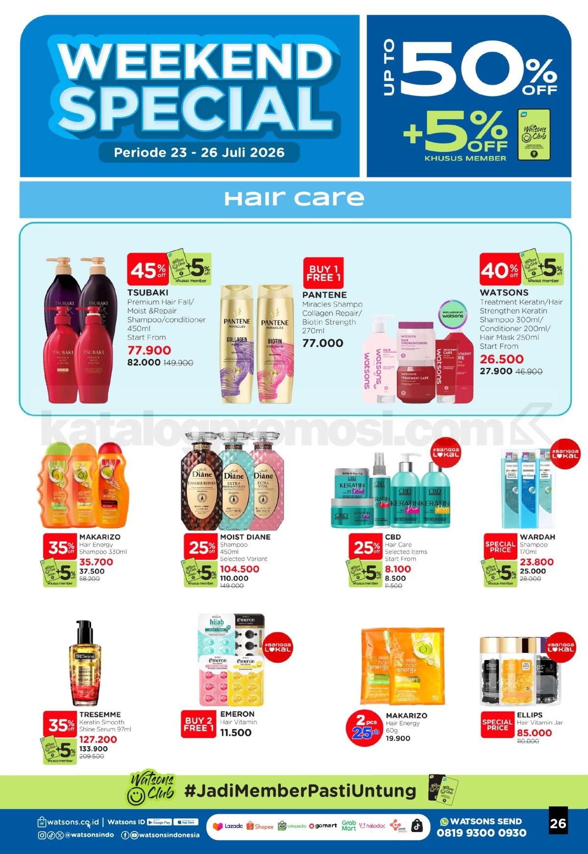 Promo Watsons Weekend Deals Diskon hingga 50% Promo Watsons Weekend Deals Diskon hingga 50% 25
