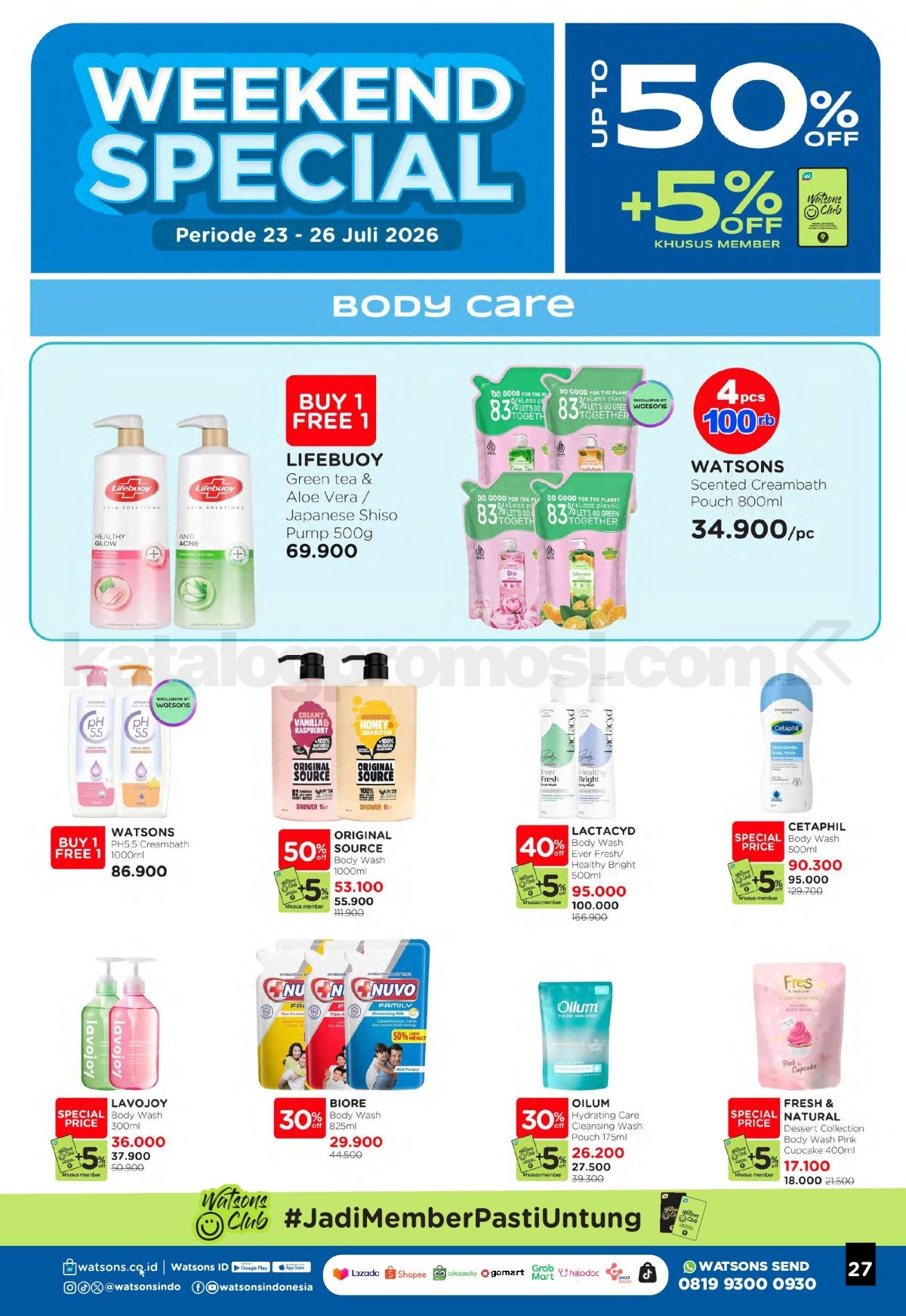 Promo Watsons Weekend Deals Diskon hingga 50% Promo Watsons Weekend Deals Diskon hingga 50% 26