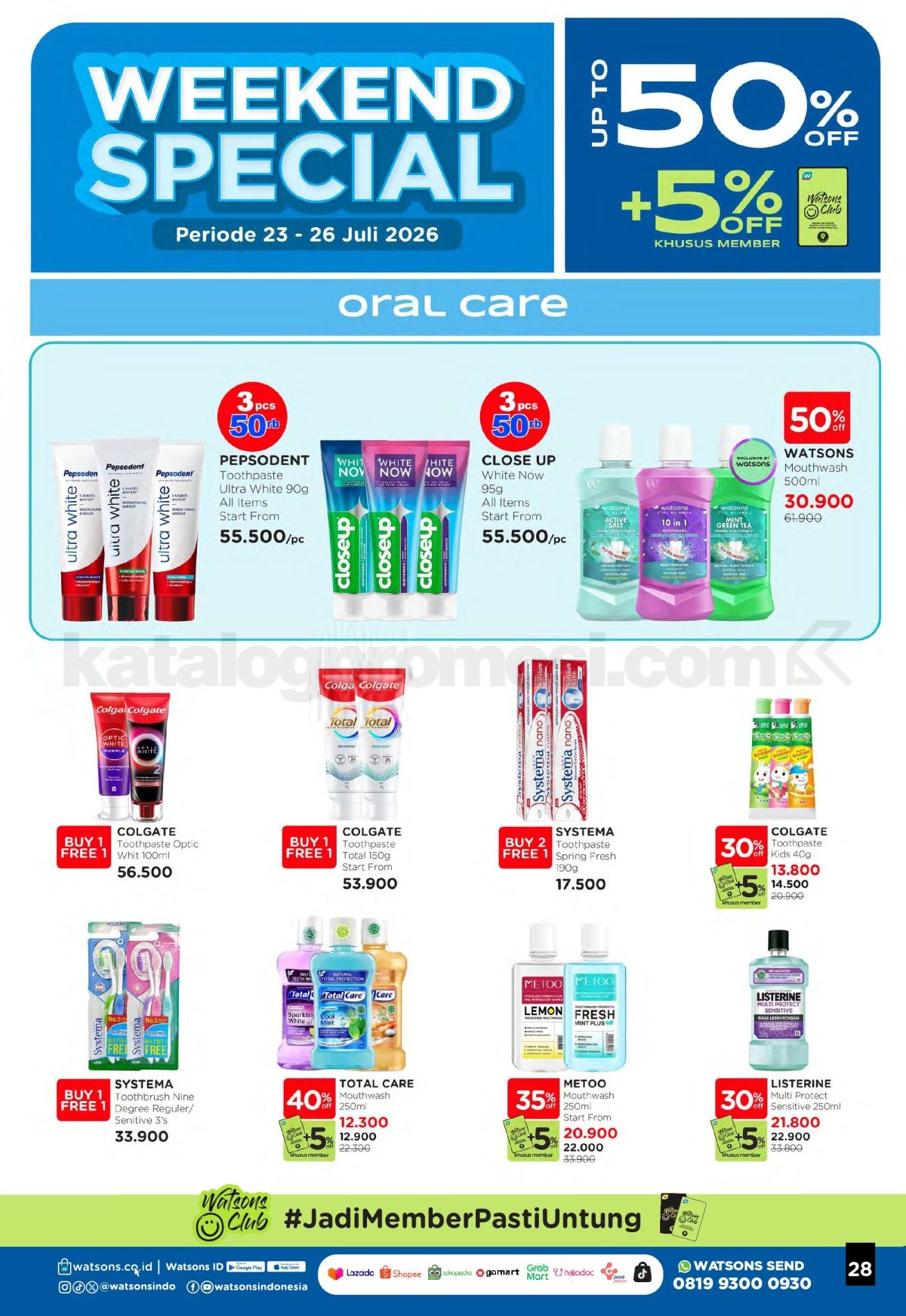 Promo Watsons Weekend Deals Diskon hingga 50% Promo Watsons Weekend Deals Diskon hingga 50% 27