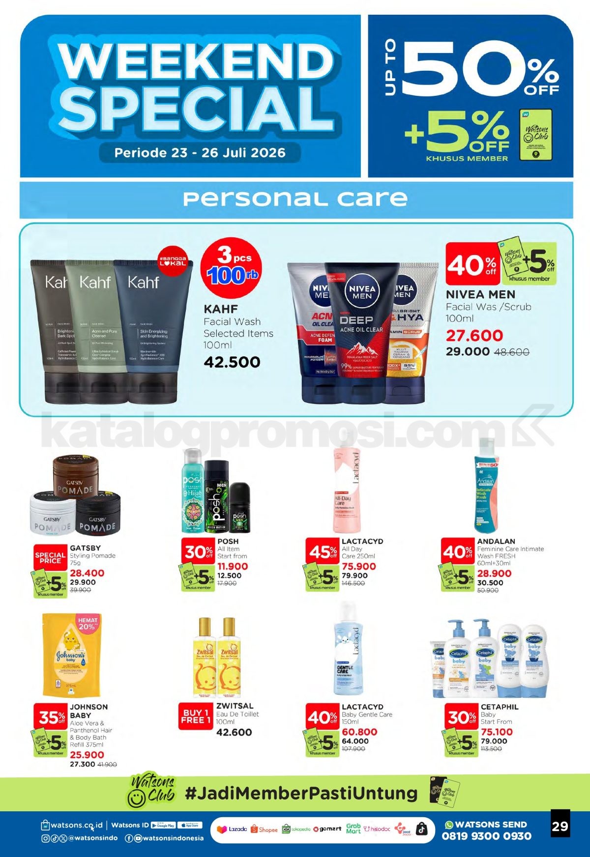 Promo Watsons Weekend Deals Diskon hingga 50% Promo Watsons Weekend Deals Diskon hingga 50% 28