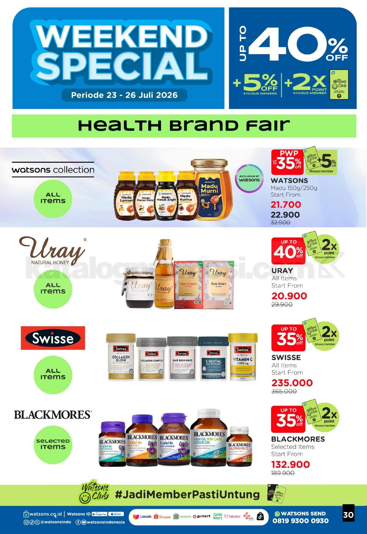 Promo Watsons Weekend Deals Diskon hingga 50% Promo Watsons Weekend Deals Diskon hingga 50% 29