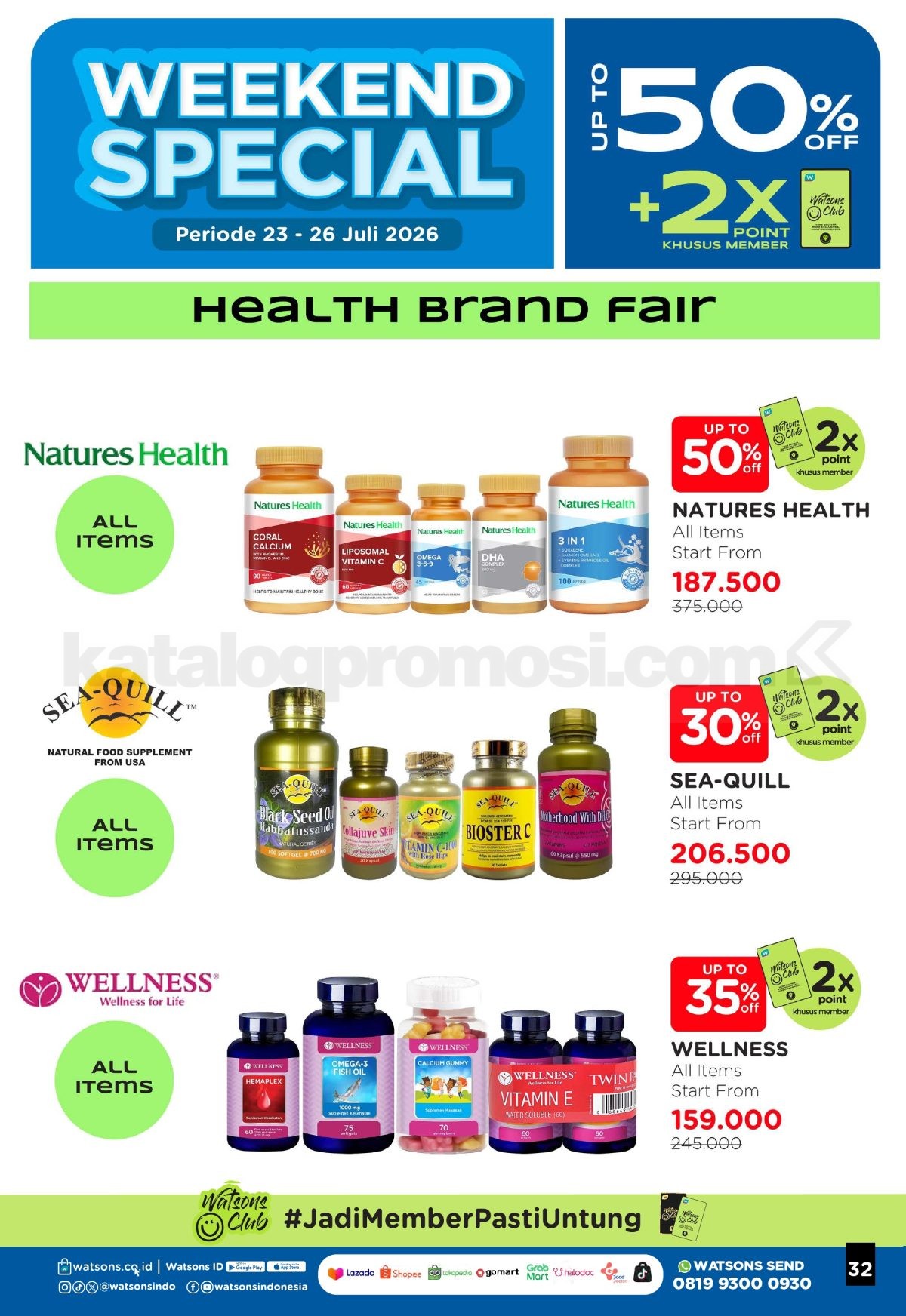 Promo Watsons Weekend Deals Diskon hingga 50% Promo Watsons Weekend Deals Diskon hingga 50% 31