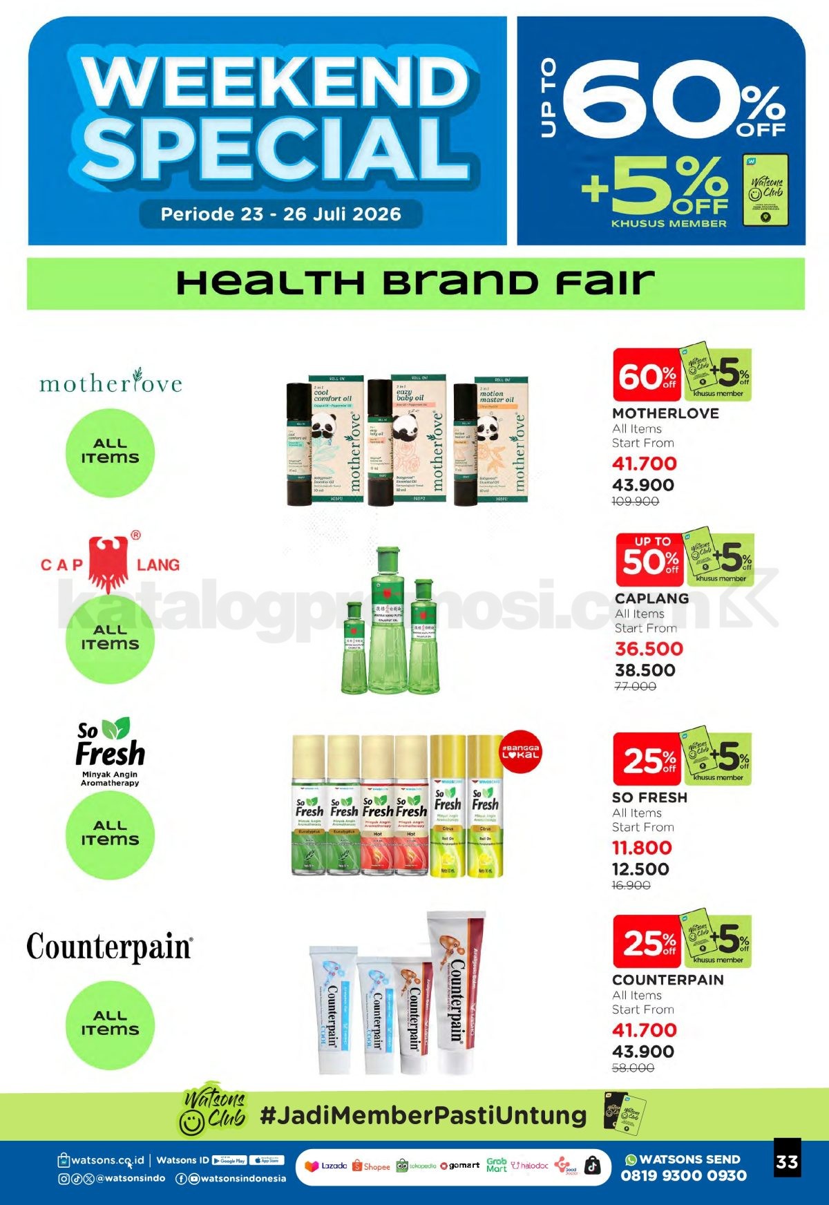 Promo Watsons Weekend Deals Diskon hingga 50% Promo Watsons Weekend Deals Diskon hingga 50% 32