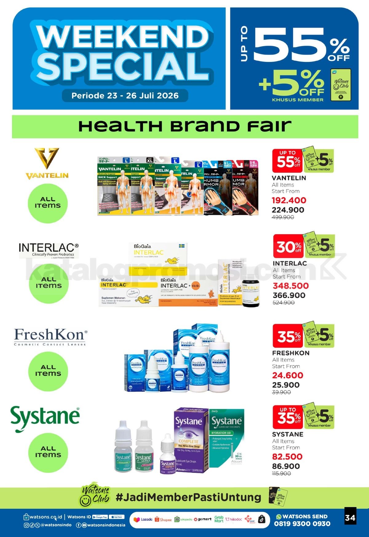 Promo Watsons Weekend Deals Diskon hingga 50% Promo Watsons Weekend Deals Diskon hingga 50% 33