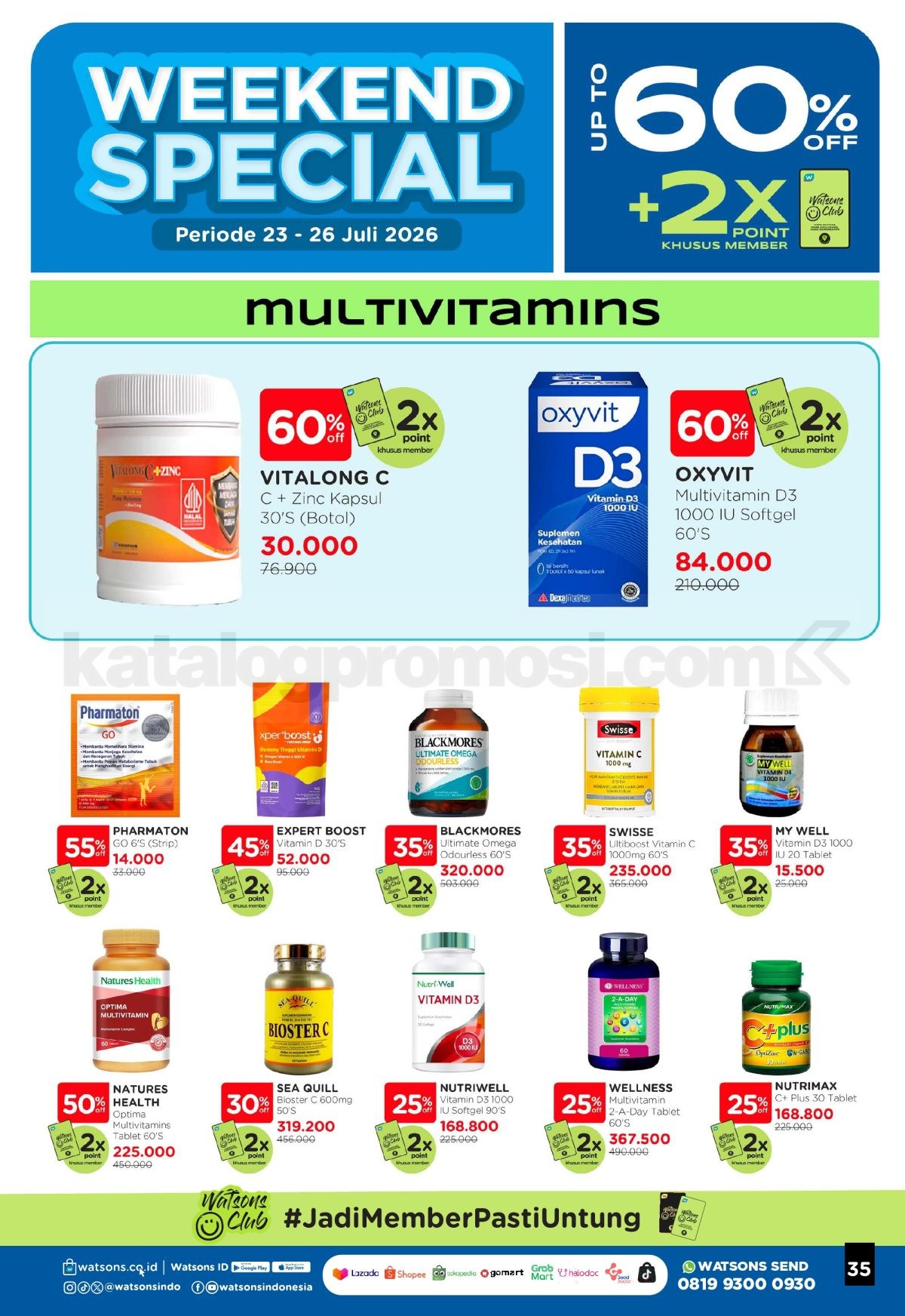 Promo Watsons Weekend Deals Diskon hingga 50% Promo Watsons Weekend Deals Diskon hingga 50% 34
