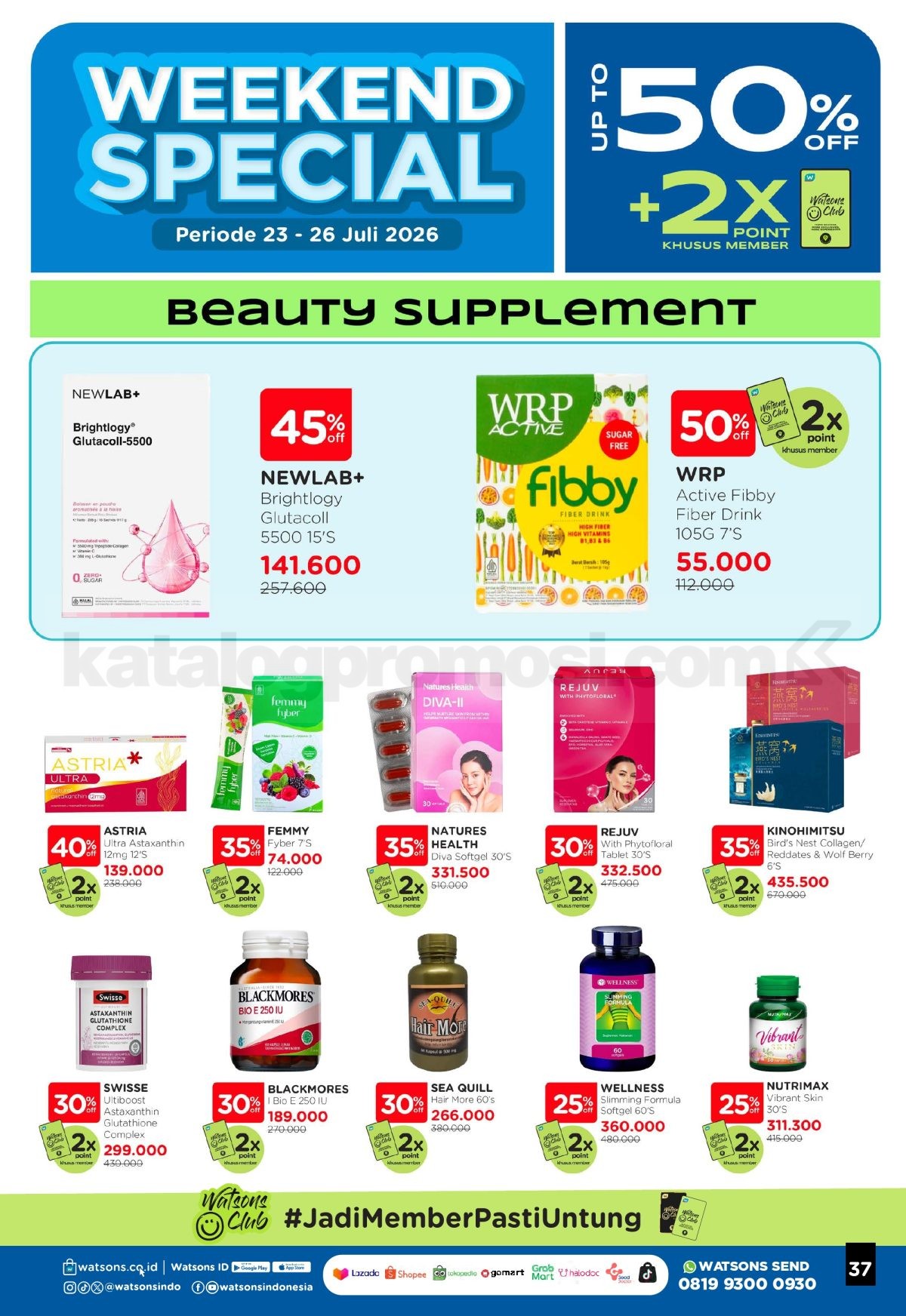 Promo Watsons Weekend Deals Diskon hingga 50% Promo Watsons Weekend Deals Diskon hingga 50% 36