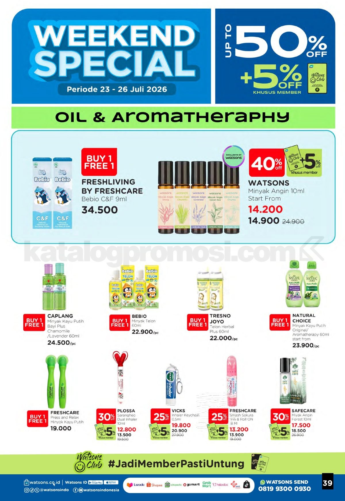 Promo Watsons Weekend Deals Diskon hingga 50% Promo Watsons Weekend Deals Diskon hingga 50% 38