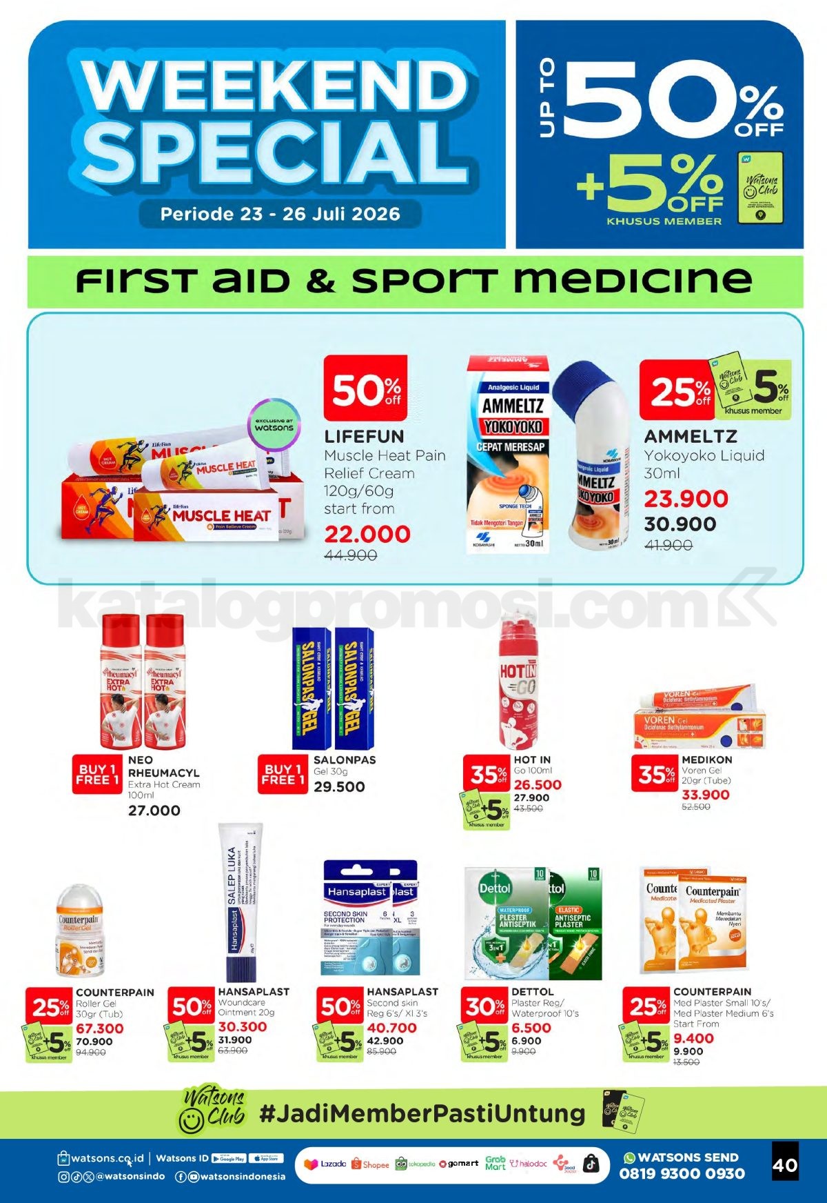 Promo Watsons Weekend Deals Diskon hingga 50% Promo Watsons Weekend Deals Diskon hingga 50% 39