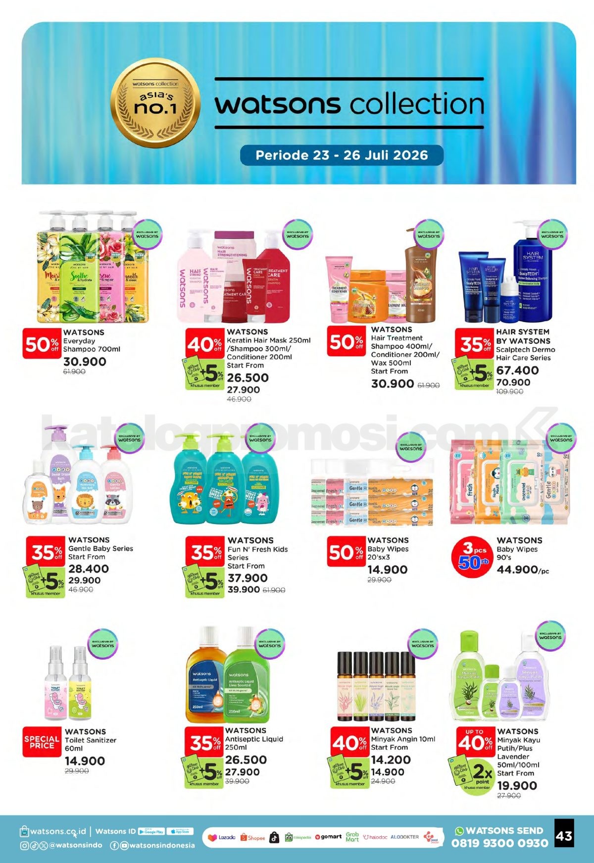Promo Watsons Weekend Deals Diskon hingga 50% Promo Watsons Weekend Deals Diskon hingga 50% 42