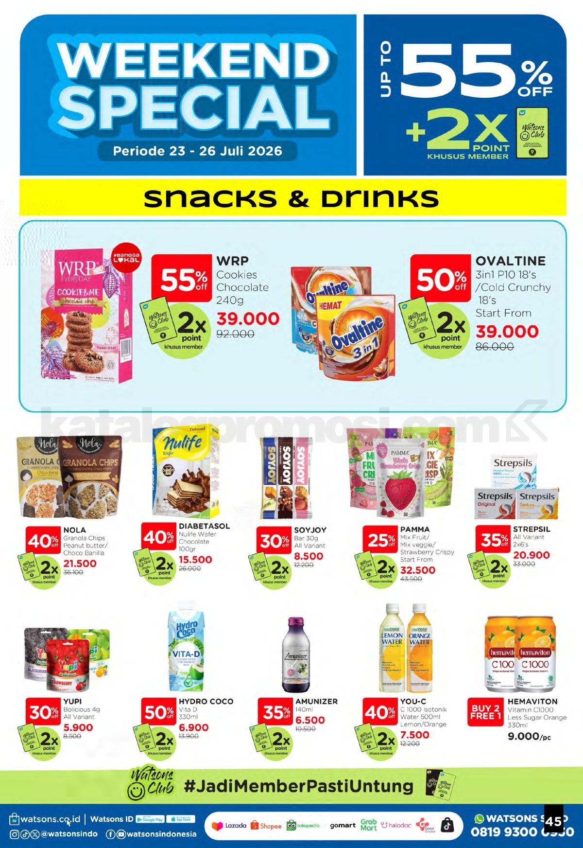 Promo Watsons Weekend Deals Diskon hingga 50% Promo Watsons Weekend Deals Diskon hingga 50% 44