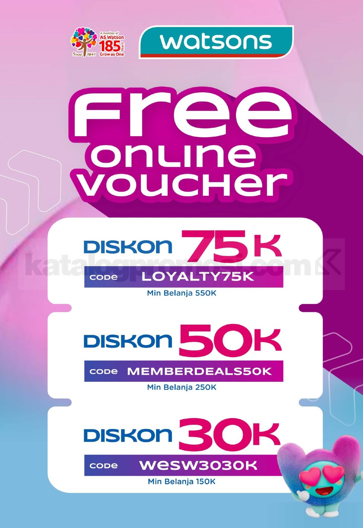 Promo Watsons Weekend Deals Diskon hingga 50% Promo Watsons Weekend Deals Diskon hingga 50% 50