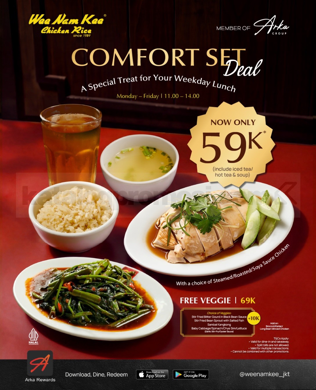 Promo Wee Nam Kee Comfort Set Deal Rp59.000
