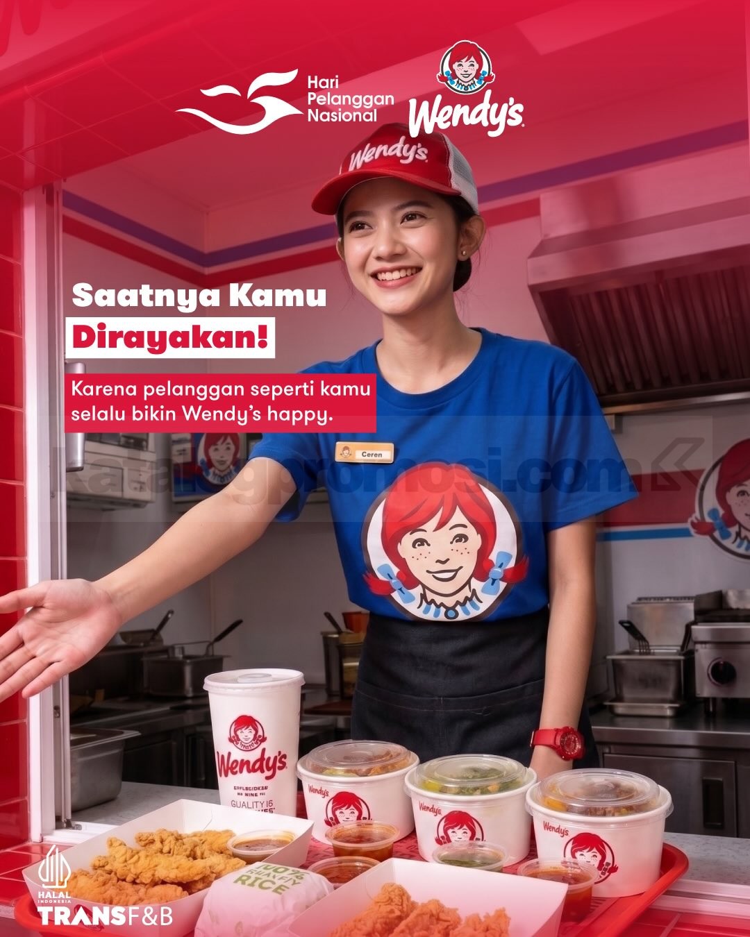 Promo Wendy's Buy 1 Get 1 Combo Fried Chicken Promo Wendy's Buy 1 Get 1 Combo Fried Chicken Rp50.000 lengkap nasi, ayam, dan minuman.