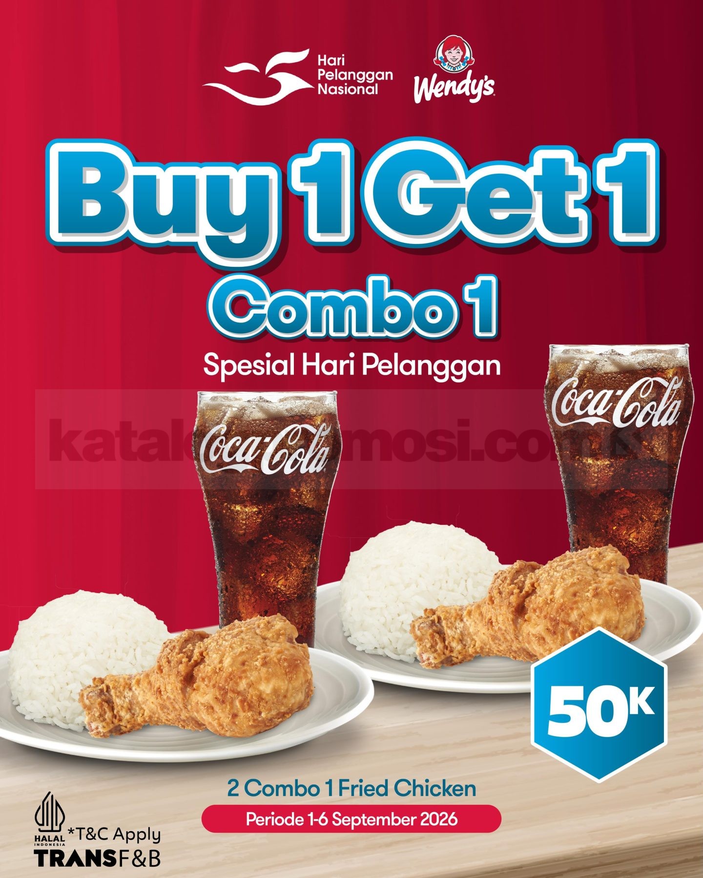 Promo Wendy's Buy 1 Get 1 Combo Fried Chicken Promo Wendy's Buy 1 Get 1 Combo Fried Chicken 1