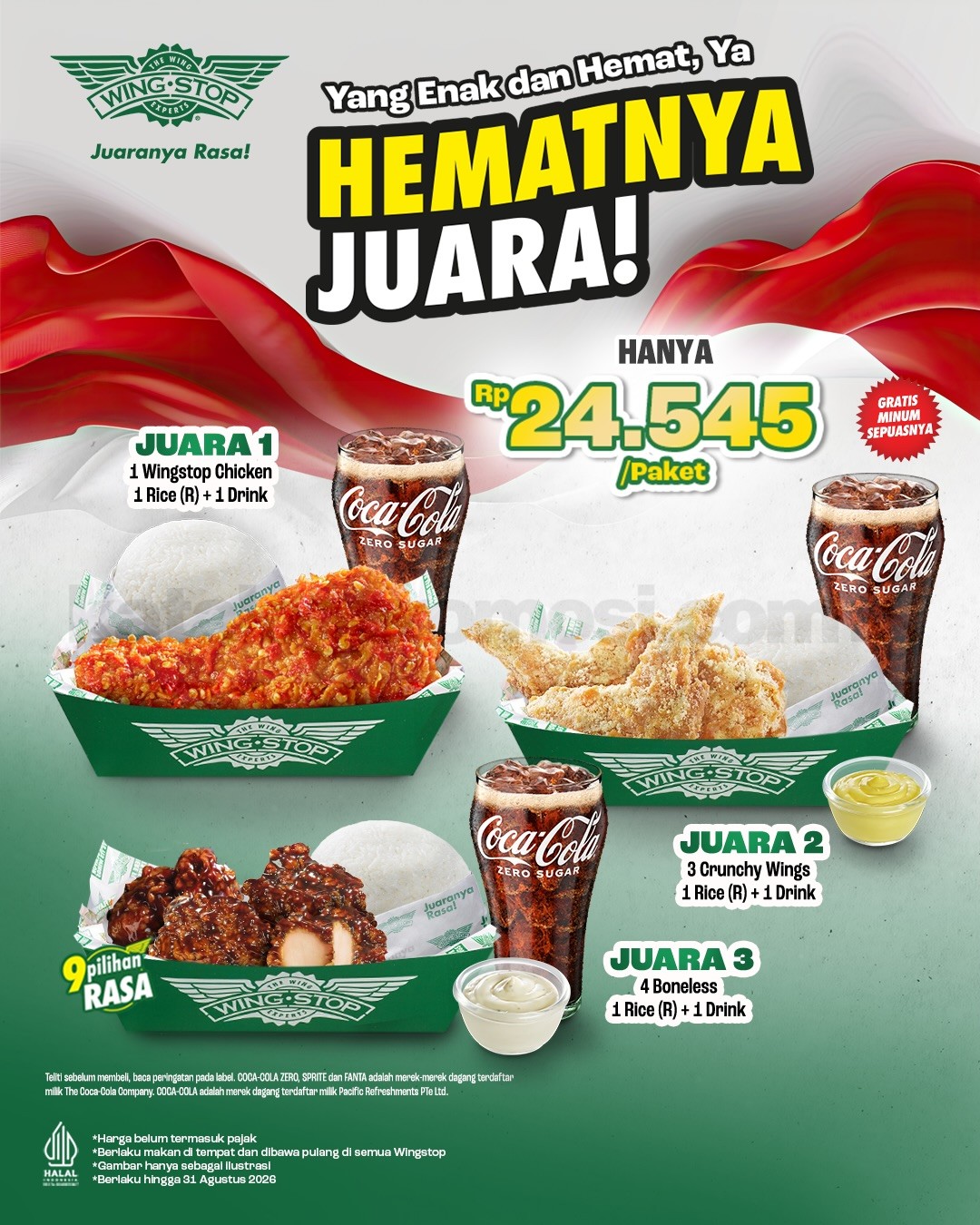 Promo Wingstop Hematnya Juara Mulai Rp. 24.545
