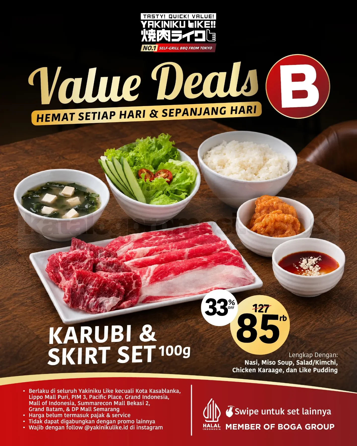 Promo Yakiniku Like Value Deals Mulai Rp75.000 Promo Yakiniku Like Value Deals Mulai Rp75.000 1