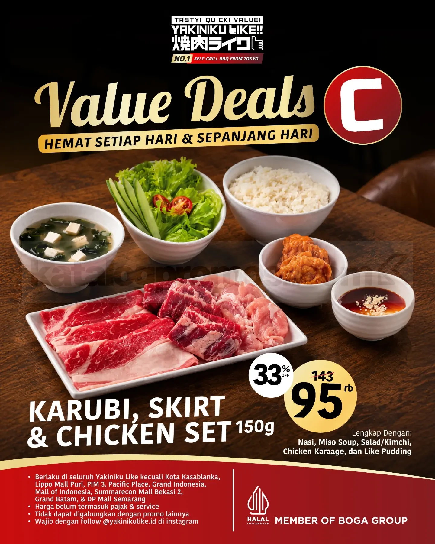 Promo Yakiniku Like Value Deals Mulai Rp75.000 Promo Yakiniku Like Value Deals Mulai Rp75.000 2