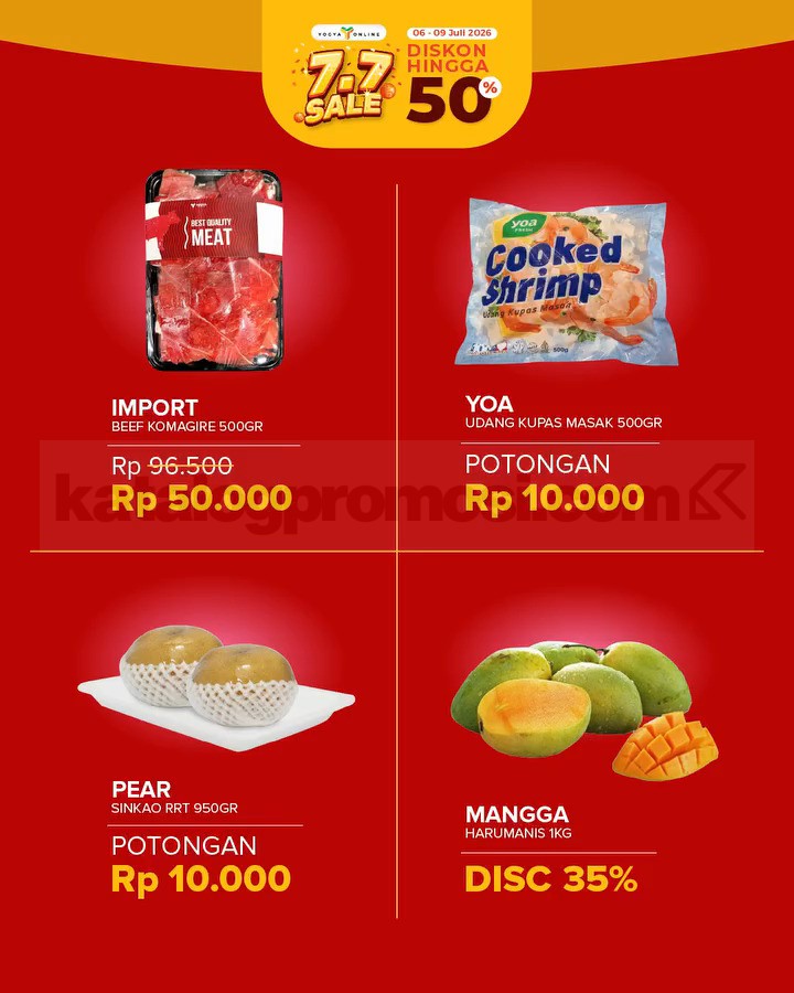 Promo Yogya Online 7.7 Sale Diskon hingga 50% Promo Yogya Online 7.7 Sale Diskon hingga 50% 1