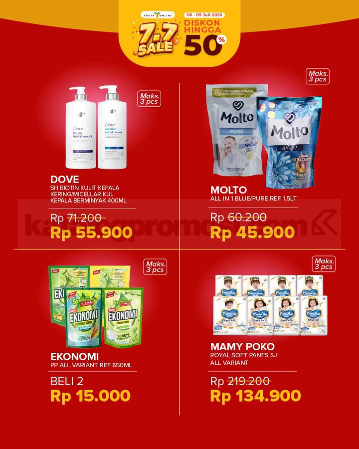 Promo Yogya Online 7.7 Sale Diskon hingga 50% Promo Yogya Online 7.7 Sale Diskon hingga 50% 4