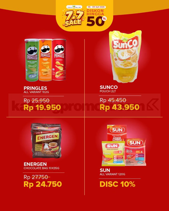 Promo Yogya Online 7.7 Sale Diskon hingga 50% Promo Yogya Online 7.7 Sale Diskon hingga 50% 5