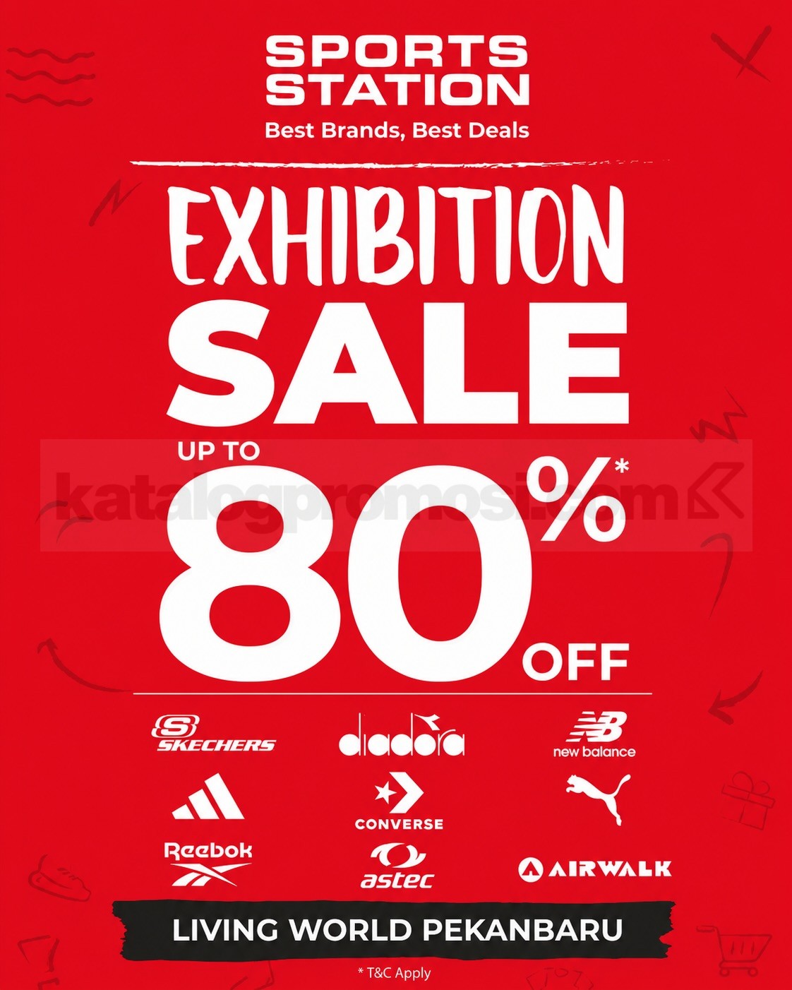 Sports Station Exhibition Sale di Living World Pekanbaru, Diskon hingga 80% Sports Station Exhibition Sale di Living World Pekanbaru dengan diskon hingga 80%.