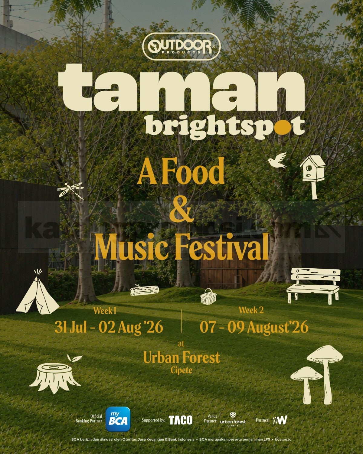 Taman Brightspot 2026 Kembali Hadir di Urban Forest Cipete Taman Brightspot 2026 kembali hadir di Urban Forest Cipete dengan festival food dan music.