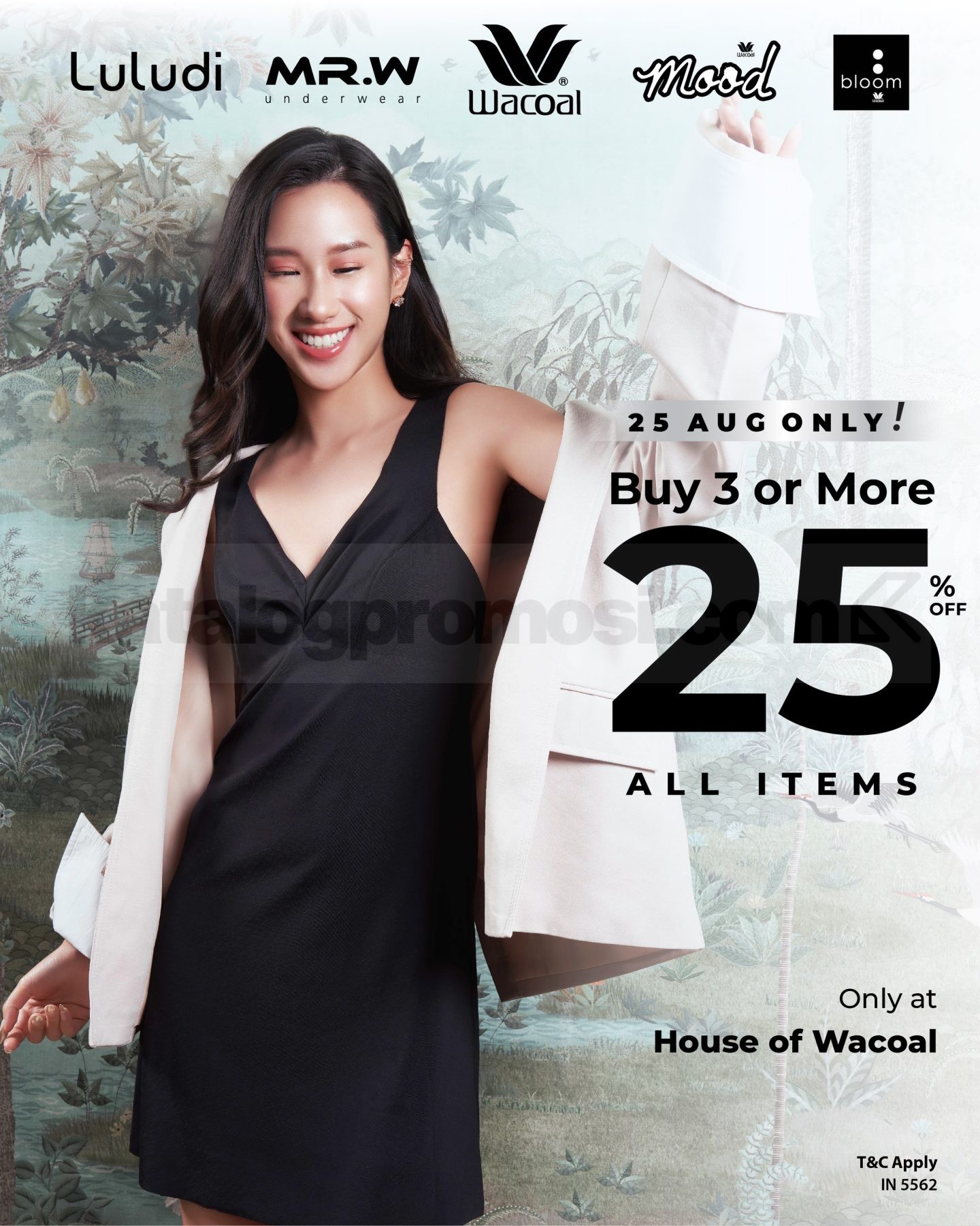 Promo Wacoal Buy 3 Get 25% Off All Items Promo Wacoal Buy 3 Get 25% Off All Items pada 25 Agustus 2026