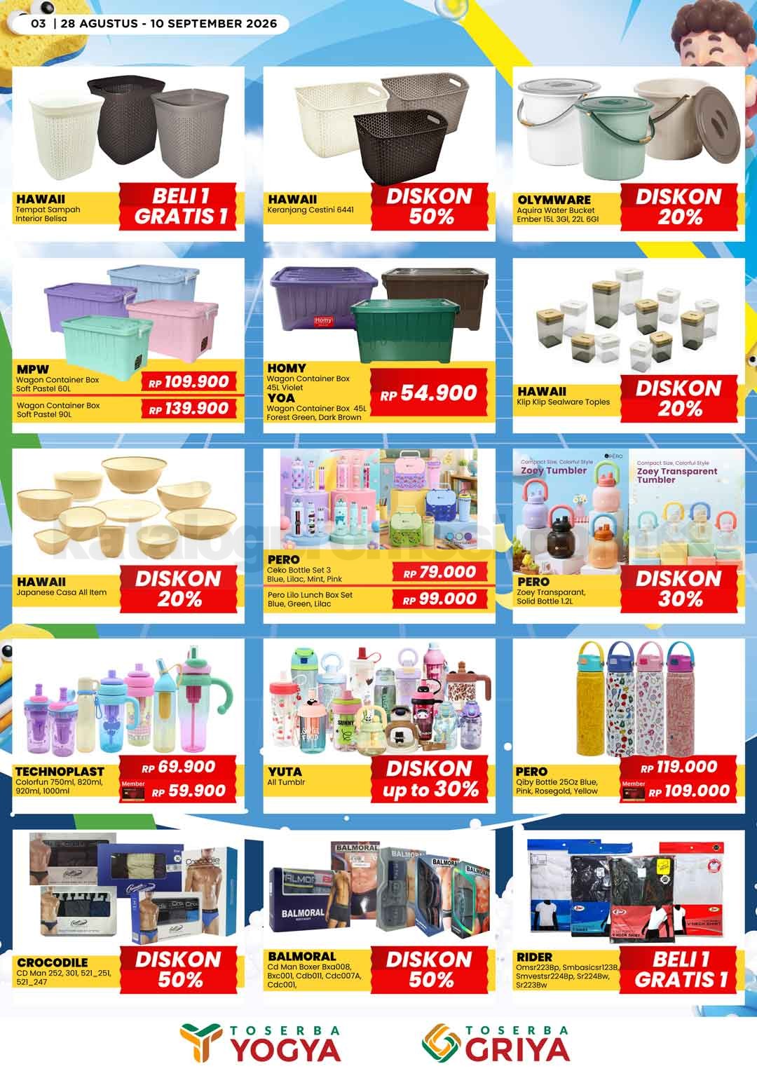 Katalog Promo Toserba Yogya Promo SERBA HEMAT 28 Agustus - 10 September 2026 Katalog Promo Toserba Yogya Promo SERBA HEMAT 28 Agustus - 10 September 2026 2