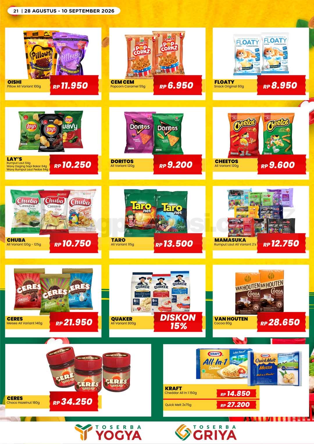 Katalog Promo Toserba Yogya Promo SERBA HEMAT 28 Agustus - 10 September 2026 Katalog Promo Toserba Yogya Promo SERBA HEMAT 28 Agustus - 10 September 2026 20