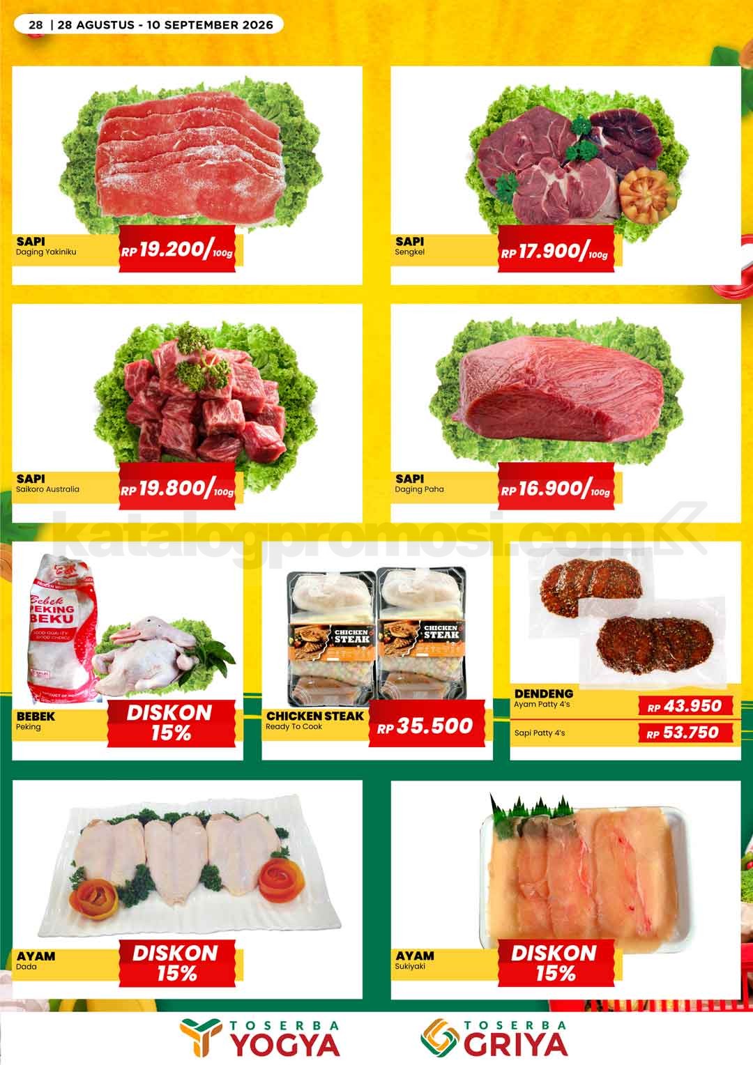 Katalog Promo Toserba Yogya Promo SERBA HEMAT 28 Agustus - 10 September 2026 Katalog Promo Toserba Yogya Promo SERBA HEMAT 28 Agustus - 10 September 2026 26